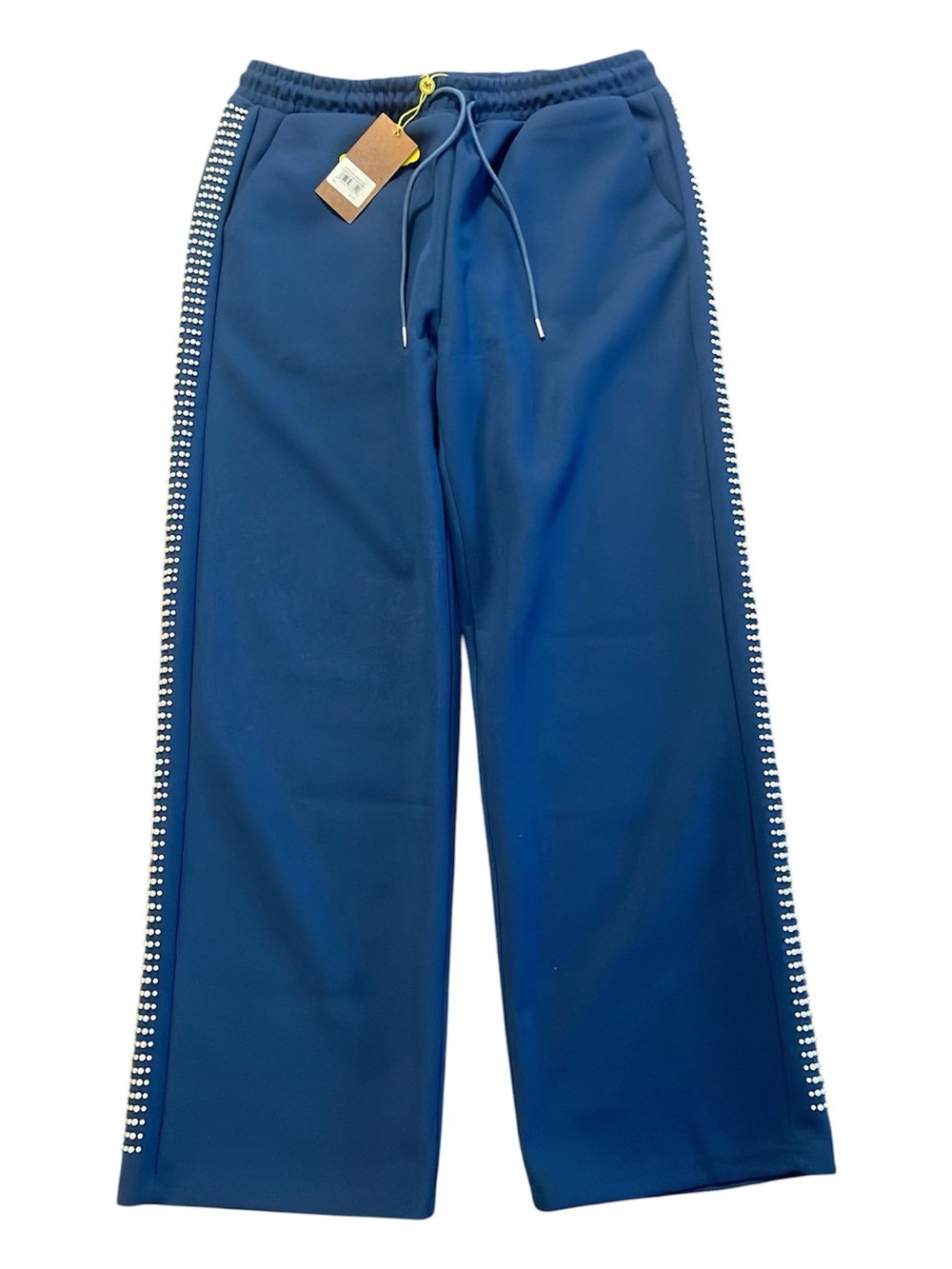 Men's Navy Pants with Side Pearls Detail Sz XL - Picture 1 of 3